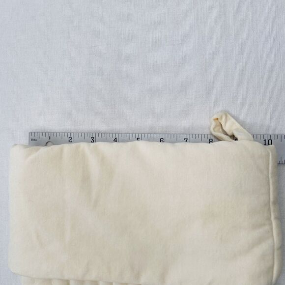 Pottery Barn Channel Quilted Velvet Christmas Ivory Large Stocking "Michelle" - Picture 10 of 11